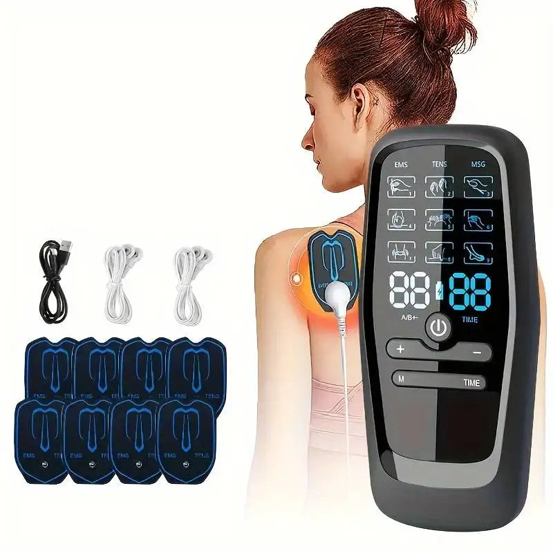 Tens Muscle Stimulator Electric EMS Acupuncture Body Massage Digital Therapy.